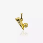 Pingente em ouro futebol
