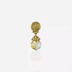 Pingente em ouro com diamantes e citrino