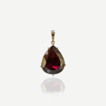 Pingente em ouro rose e rodolita